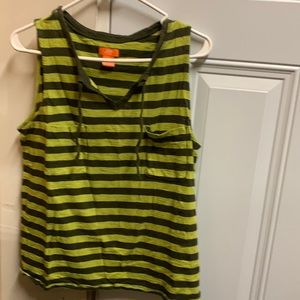 Women sumner tank two tone green